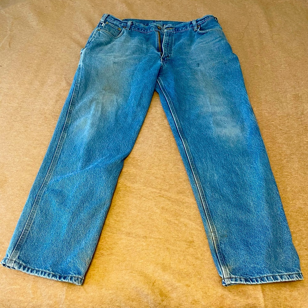Carhartt Jeans Men’s 40x32 Carpenter Distressed Blue